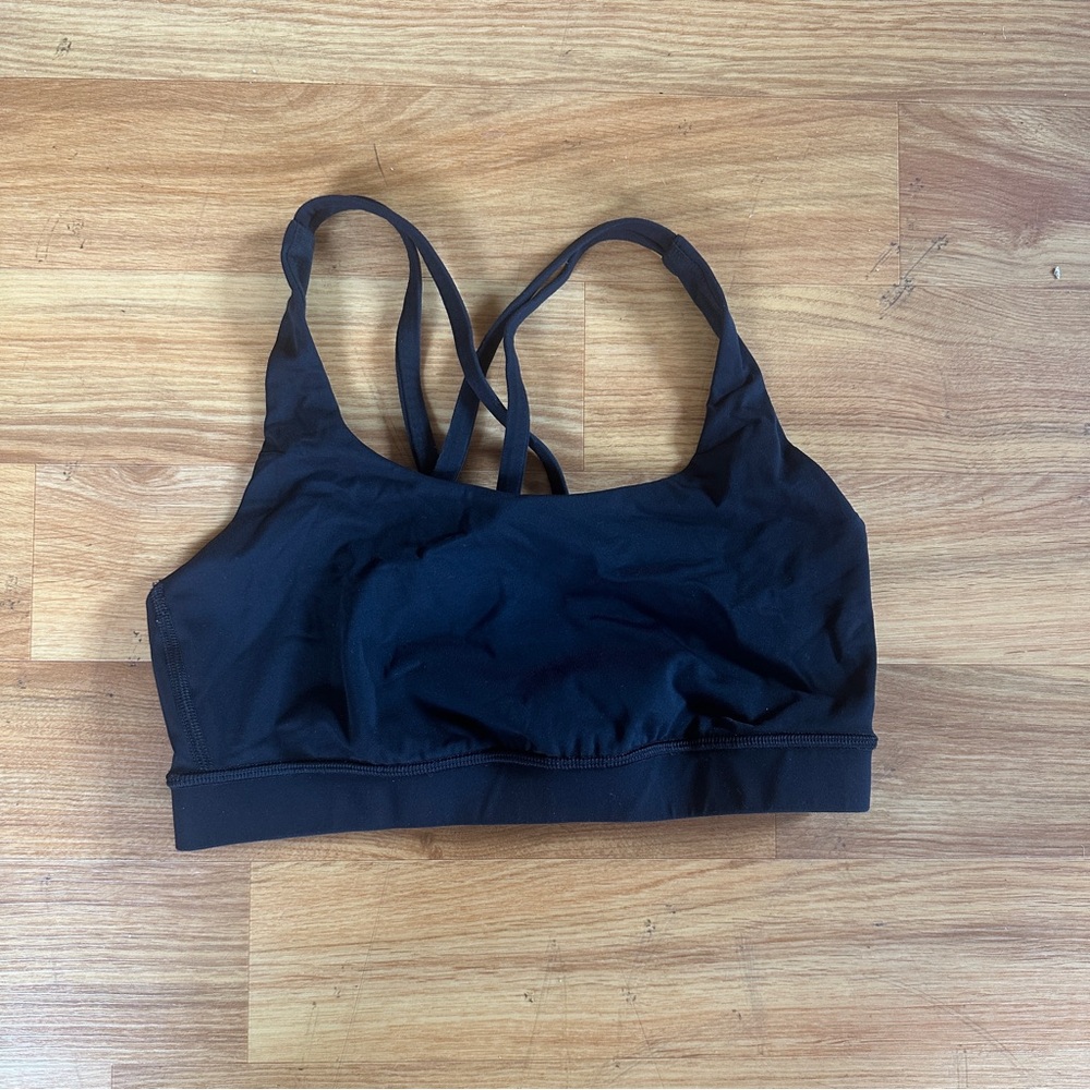 Black Lululemon Energy Bra size 6